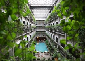 jardín del hotel 300x217 - Hoteles ecológicos de todo el mundo